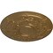Ekena Millwork Darnay Ceiling Medallion (Fits Canopies up to 7 1/4"), Hand-Painted Pale Gold, 29 1/4"OD x 2"P CM29DAPAS - alternate 3